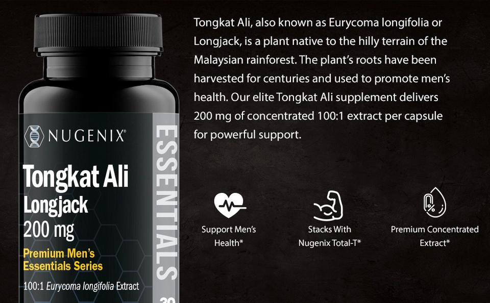 Nugenix® Tongkat Ali Longjack - Premium Men's Essentials Series | GNC