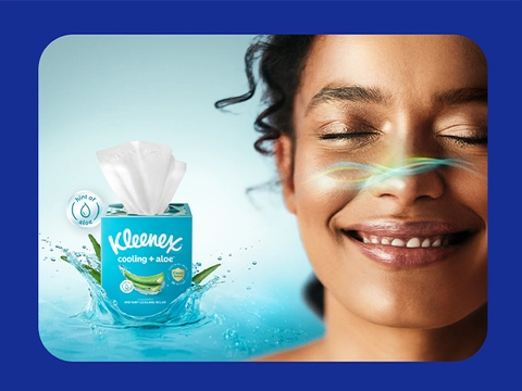 These tissues offer a hint of cooling freshness that helps skin feel restored