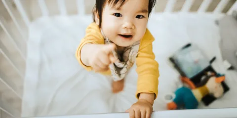 Child looking up