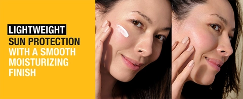 lightweight sun protection with a smooth moisturizing finish