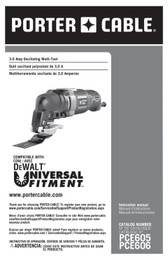 Porter Cable 3 amps Corded Oscillating Multi-Tool Tool Only - Ace