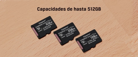 Kingston Canvas Select Plus - Tarjeta de memoria flash (adaptador microSDXC a SD Incluido) - 512 GB - A1 / Video Class V30 / UHS Class 3 / Class10 - microSDXC UHS-I - en Elite Center