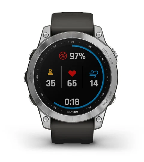 fenix 7, Silver with Graphite Band - Walmart.com