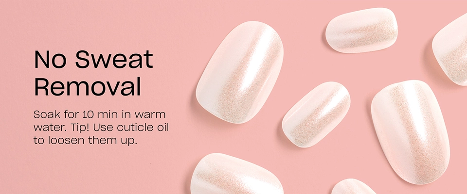 Step 3: Remove press on nails by soaking them in water for 10 minutes