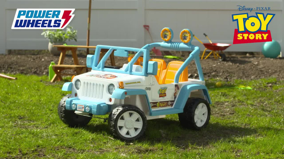 Power Wheels Disney Pixar Toy Story Jeep Wrangler Battery Powered Ride-On Vehicle with Sounds, 12V - image 2 of 8