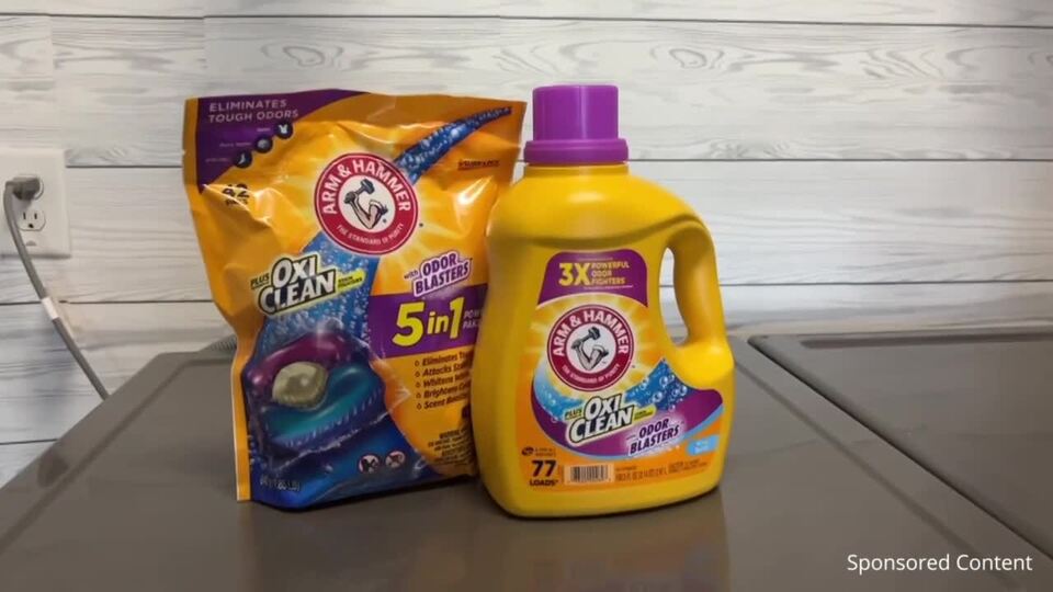 ARM & HAMMER Plus OxiClean with Odor Blasters 5-in-1 Fresh Burst Laundry Detergent Power Paks, 42 Count Bag - image 14 of 16
