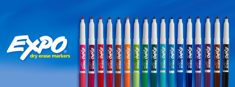 Expo® Low Odor Fine Tip Dry Erase Markers - Assorted Colors, 1 ct - Pay  Less Super Markets