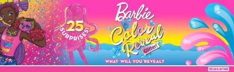 Barbie Colour Reveal Glitter Doll Blue Pack HBG41 - Toyworld Warrnambool