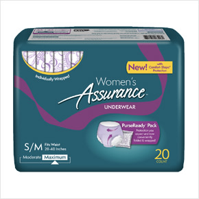 Assurance Women's Incontinence & Postpartum Underwear, Maximum Absorbency,  L (18 Count) 