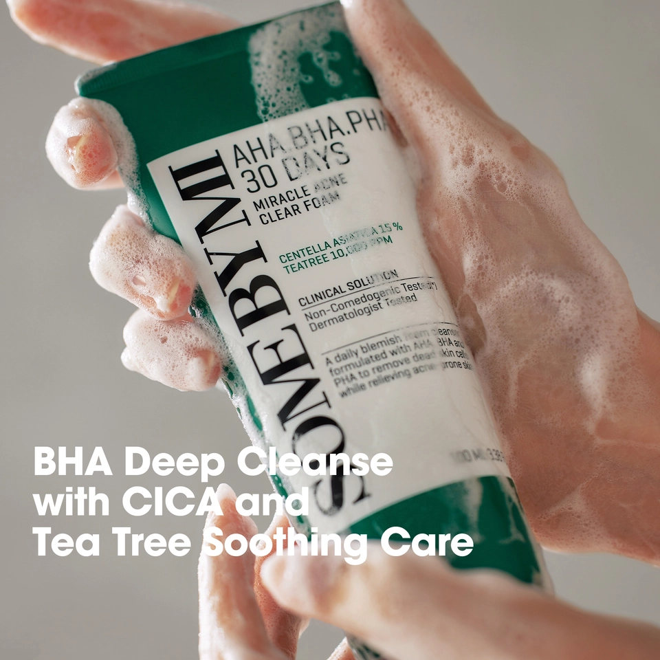 AHA BHA PHA 30 Days Miracle Acne Cleansing Foam