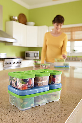 Rubbermaid LunchBlox 7-Piece Modular Entree Food Containers with