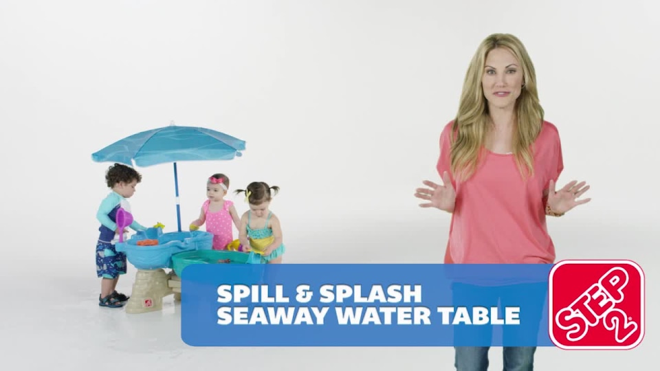 Step2 Spill & Splash Seaway Blue Plastic Water Table for Toddlers with 10-piece Playset - image 2 of 10