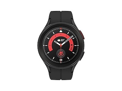  Samsung Galaxy Watch 5 Pro 45mm Smartwatch with GPS, Heart  Rate, Fitness Tracking - Titanium, Sapphire Glass, Improved Battery :  Electronics