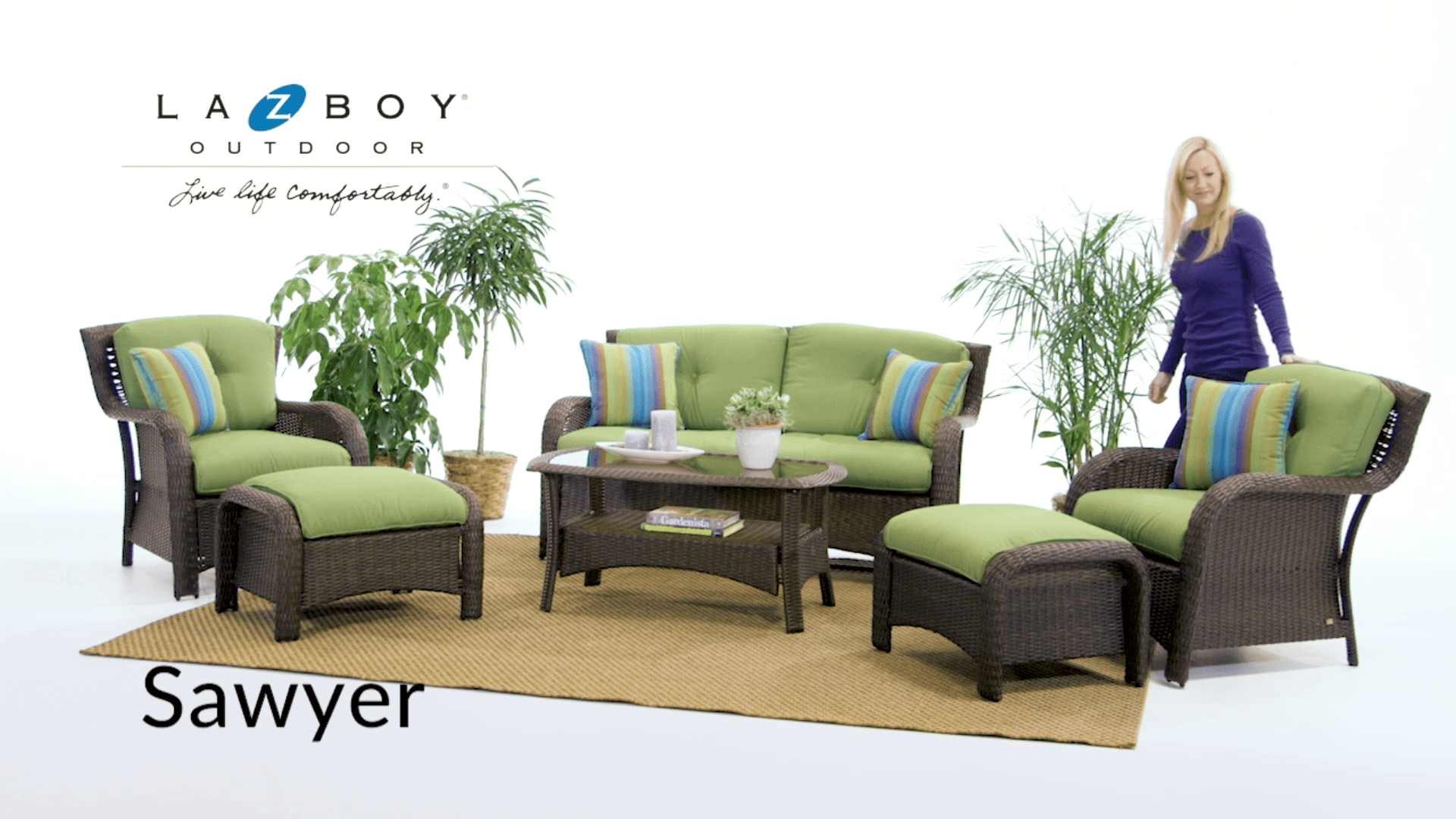 sawyer outdoor lounge setting