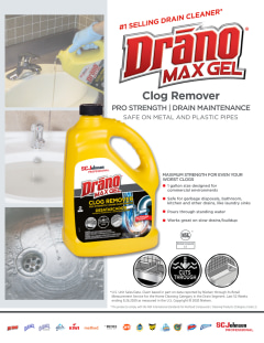 Drano Clog Remover, Max Gel, Pro Strength - 32 fl oz