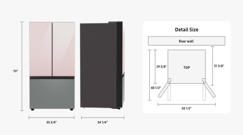 OPEN BOX CLEARANCE Bespoke 30 cu. ft. 4-Door French Door Smart Refrige – WL  APPLIANCES