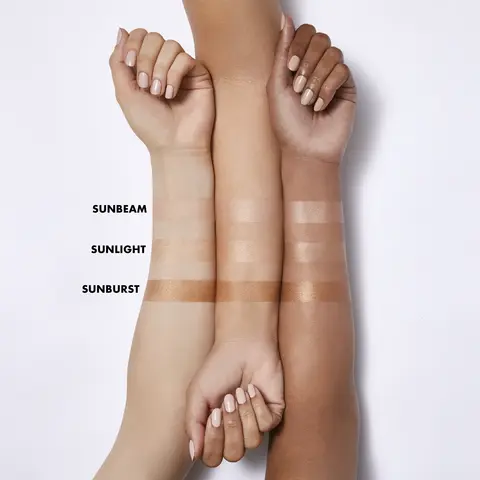 This image features all three shades of Whoa Glow SPF 30