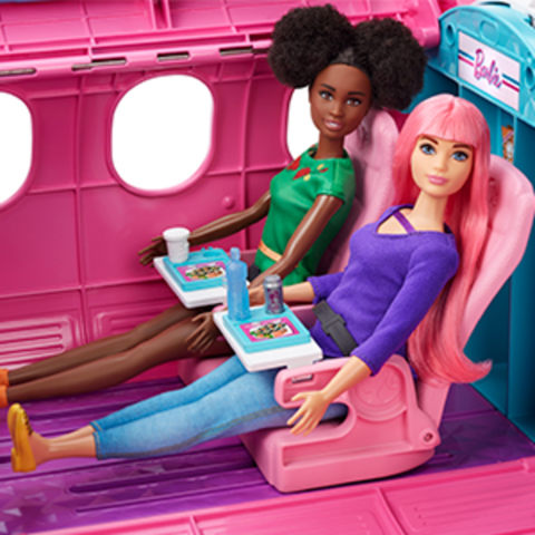 Barbie Dreamhouse Adventures Reise Traumflugzeug mit Puppe NEU Mattel GJB33 
