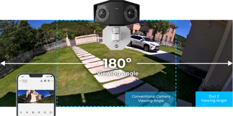 180&#186; Panoramic View (Reolink Duo 2 Only) 