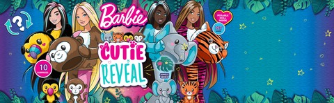 Barbie Cutie Reveal Jungle Series Fashion Doll with Toucan Plush Costume,  Mini Pet & Accessories 