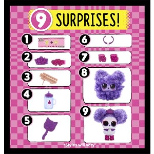 Lol Surprise Lights Pets With Real Hair & 9 Surprises Including Black Light  Surprises, Great Gift for Kids Ages 4 5 6+