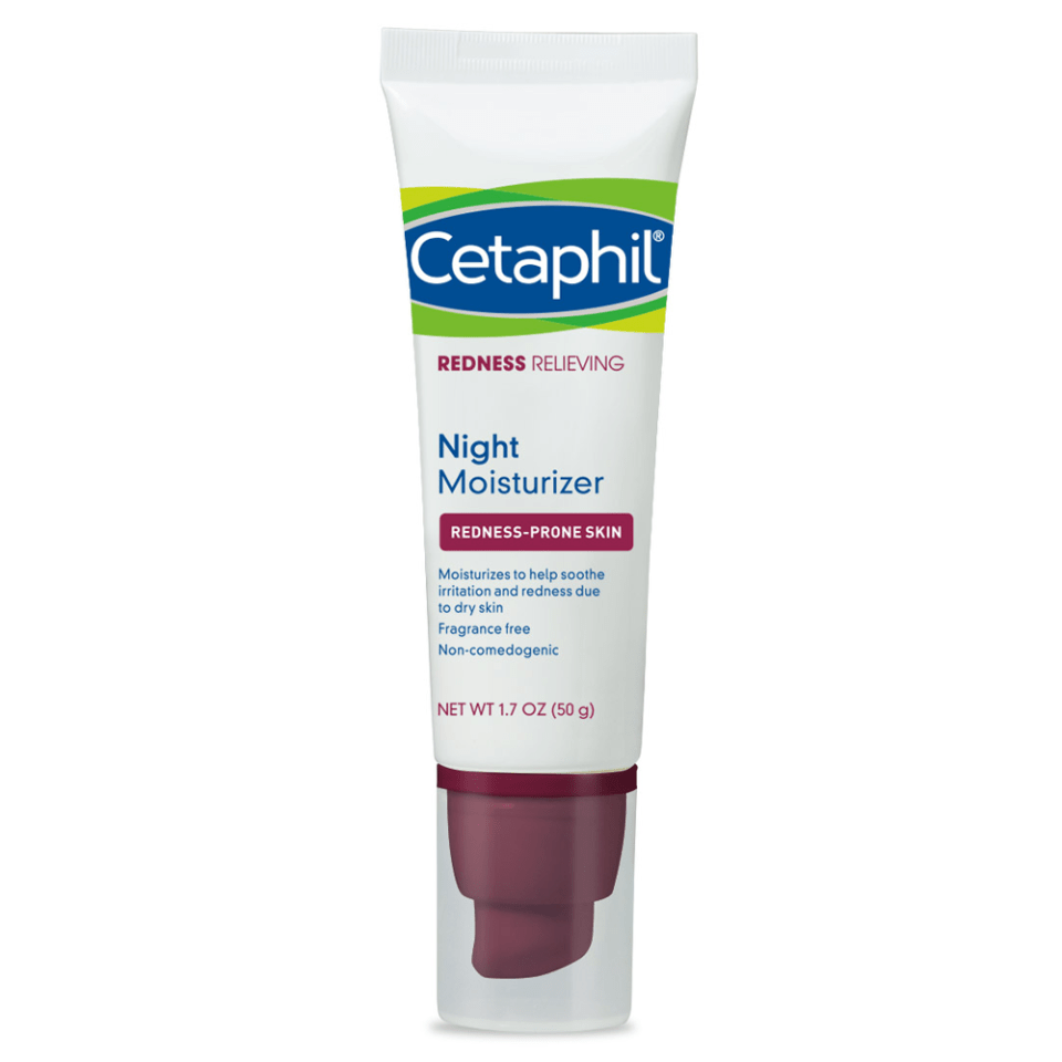 Cetaphil Redness Relieving Night Moisturizer, For Redness Prone Skin, 1