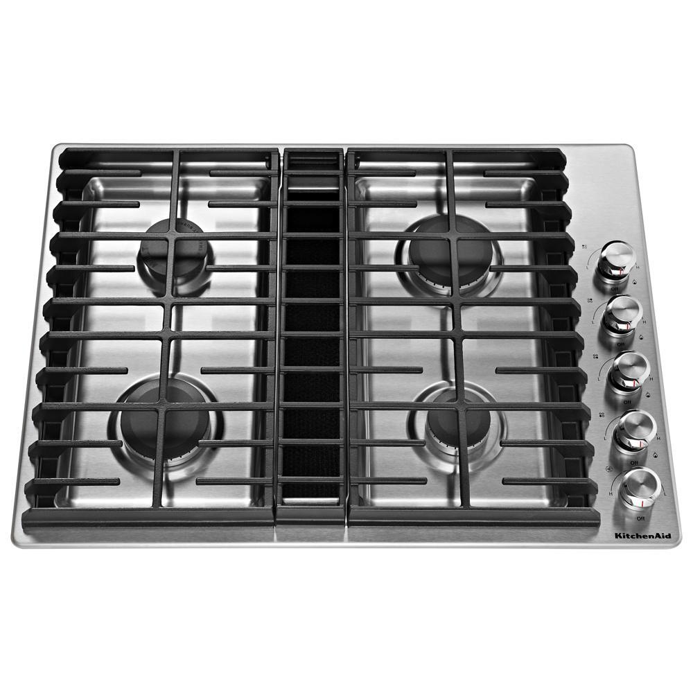 KitchenAid 30 Stainless Steel Gas Downdraft Cooktop Classic Maytag Woodward OK