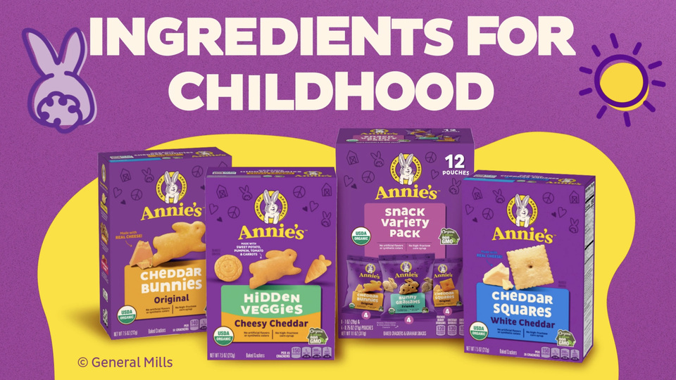 Annie's Cheesy Cheddar Snack Mix, Assorted Crackers and Pretzels