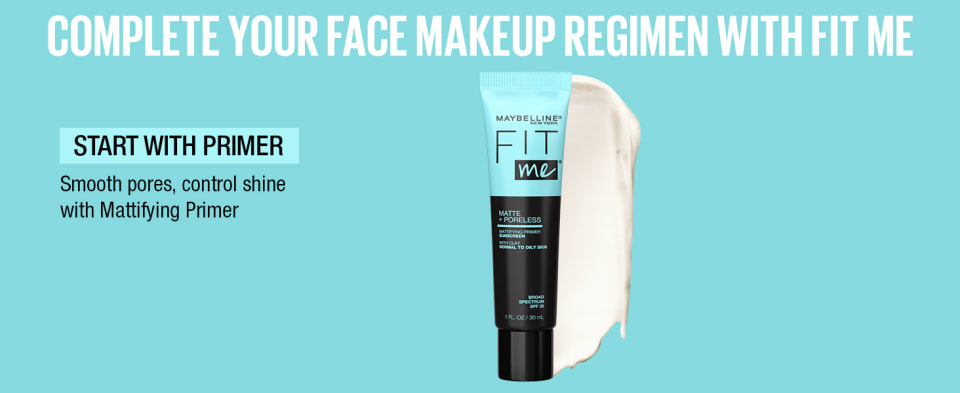 1 fl Clear, Face and Fit Matte Me Poreless Maybelline oz Makeup, Primer Mattifying