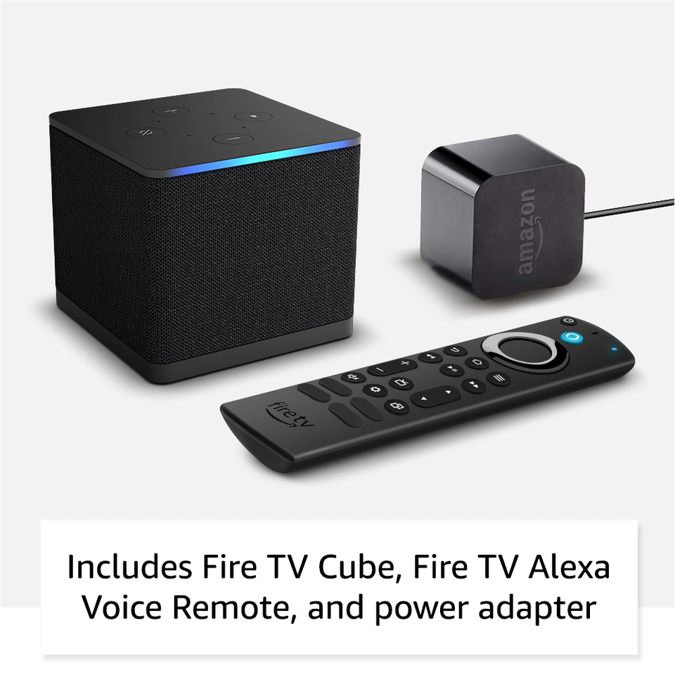 Amazon Fire TV Cube, with AI powered Fire TV Search, Hands free