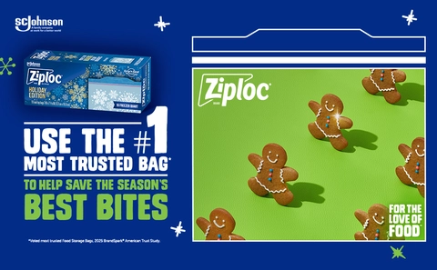 Ziploc Holiday Limited Edition Festive Designs Reusable Freezer