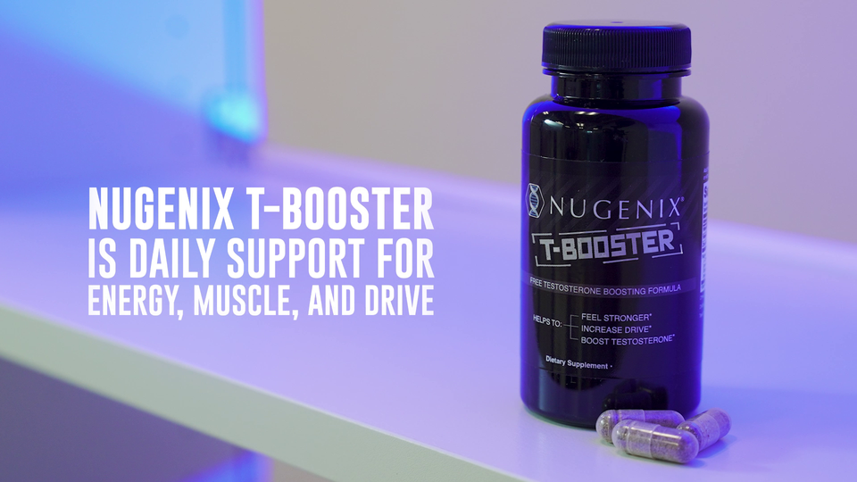 thumbnail video image 3 of (2 pack) Nugenix T-Booster Free Testosterone Booster for Men, Hormone Supplement, 42 Capsules, 14 Day Supply, 3 of 15
