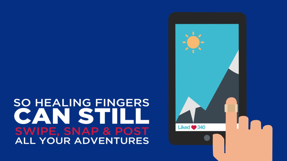 thumbnail video image 2 of Band-Aid Brand Skin-Flex Adhesive Active Bandages, All One Size, 25 Ct, 2 of 5