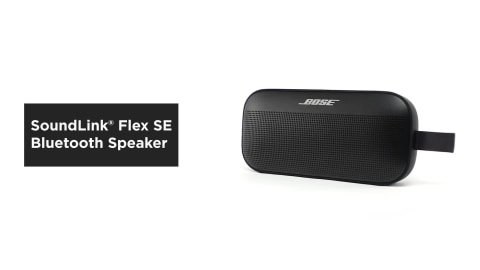 Bose SoundLink Flex Bluetooth Speaker, Portable Speaker with Microphone,  Wireless Waterproof Speaker for Travel, Outdoor and Pool Use, White