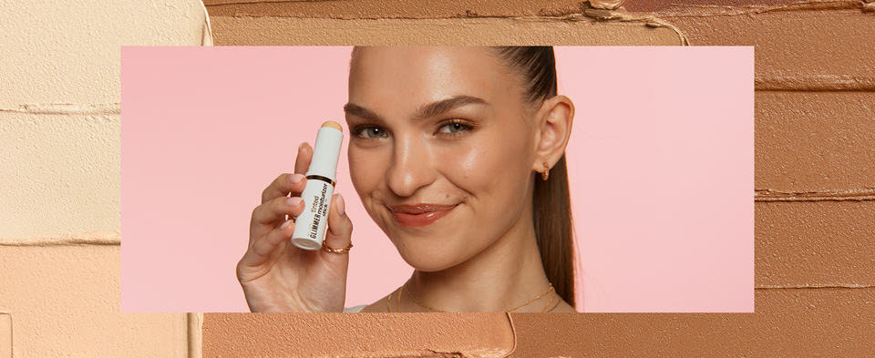 thumbnail video image 2 of Revlon Glimmer Tinted Facial Moisturizer Stick, Light Coverage Foundation, 100, 0.31 oz, 2 of 12