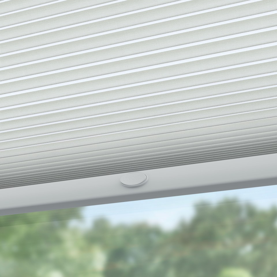 Levolor Trim Go 36 In X 72 In Snow Room Darkening Cordless Cellular Shade In The Window Shades Department At Lowes Com