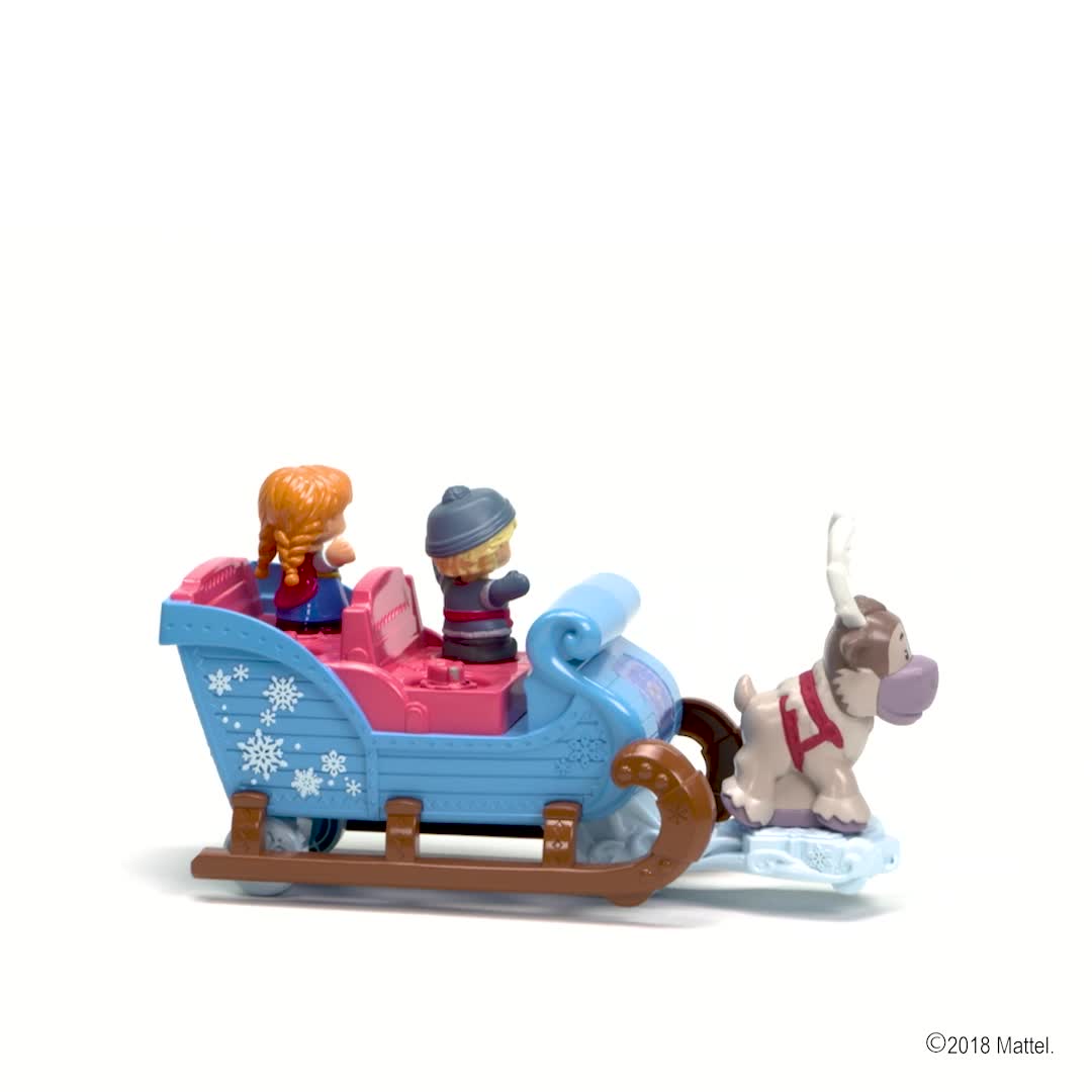 for sale online GGV30 Fisher-Price Disney Frozen Kristoff's Sleigh by Little People 