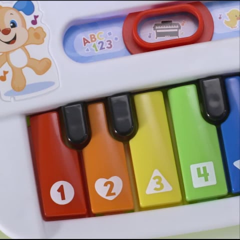 Fisher-Price Laugh & Learn Silly Sounds Light-Up Piano Interactive Toy for Baby & Toddler - image 2 of 7