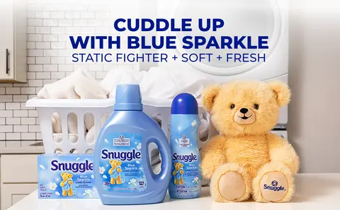 CUDDLE UP WITH BLUE SPARKLE STATIC FIGHTER + SOFT + FRESH