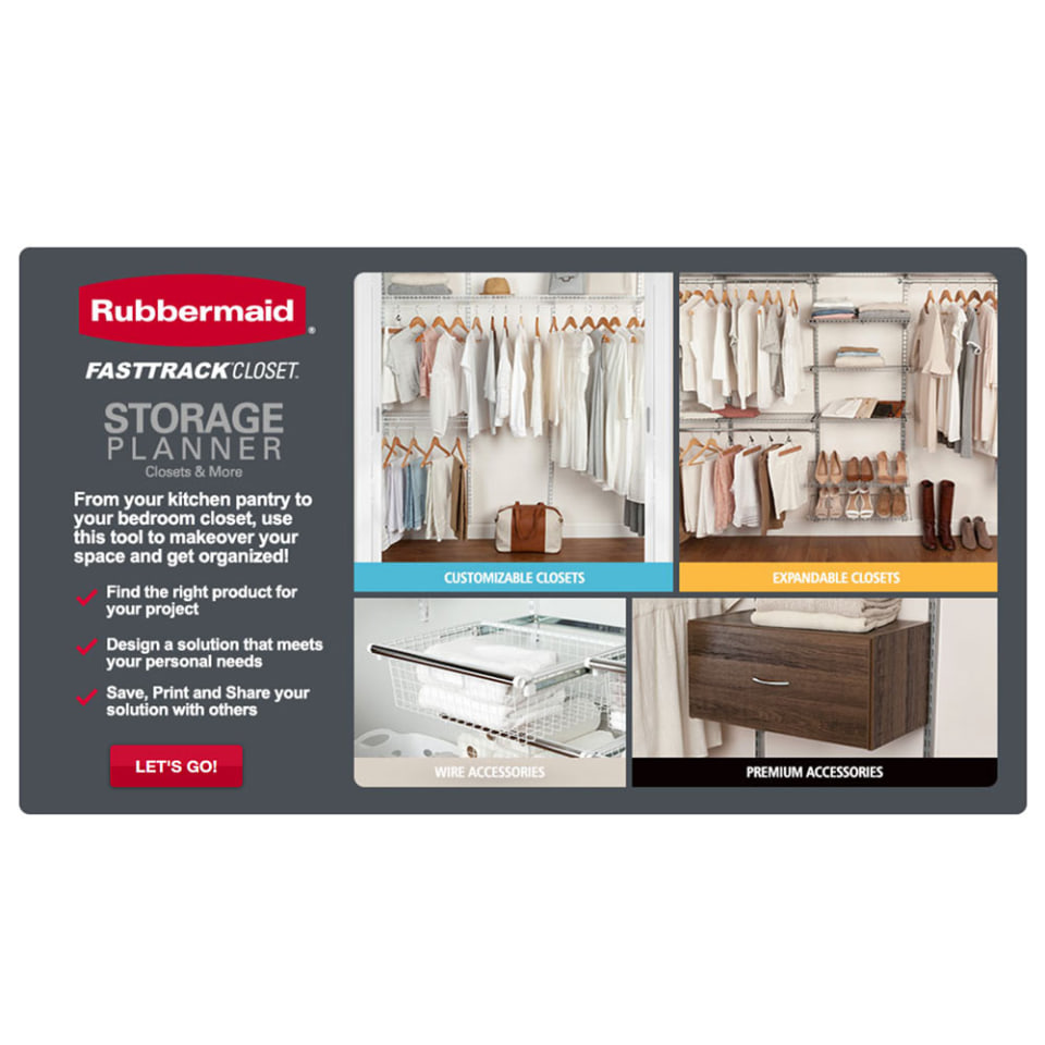 Rubbermaid Fasttrack Closet System Dandk Organizer