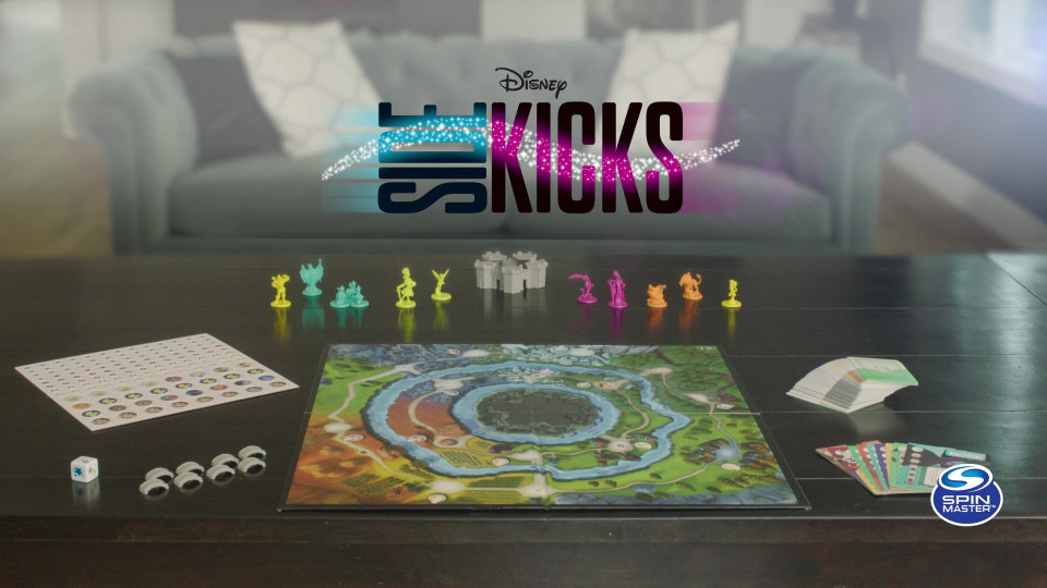 Disney Sidekicks Cooperative Strategy Board Game with Custom Sculpted ...