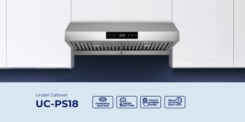 Hauslane/Chef Series 30-Inch Ps18 Under Cabinet Range Hood, Stainless  Steel/Pro Performance/Contemporary Design, Touch Screen, Dishwasher Safe  Baffle Filters, Led Lamps, 3-Way Venting 
