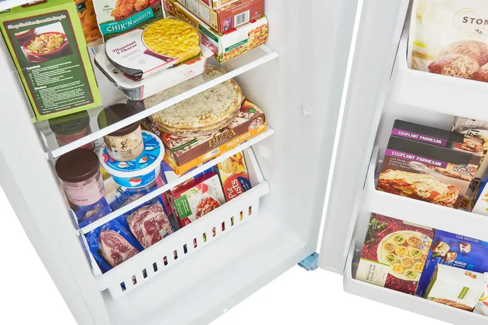 Frigidaire 16 Cu. Upright Freezer Garage Ready in White - FFUE1626AW