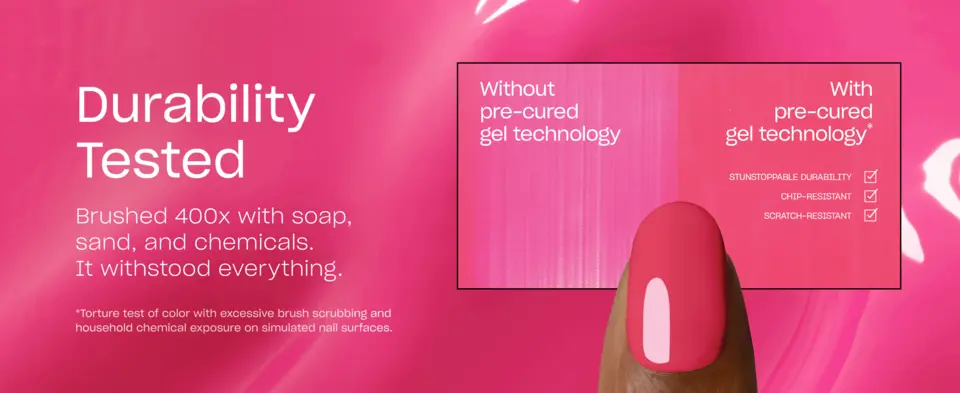 Durability tested for scratches and chips. Stayed glossy after excessive brush scrubbing.