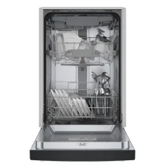 Bosch 300 Series Built In Dishwasher Metal 18 in 47 dBA Black SPE53B56UC RONA