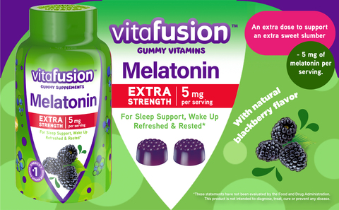 Vitafusion Extra Strength Melatonin 5 mg. Gummy (216 ct.) - Sam's Club