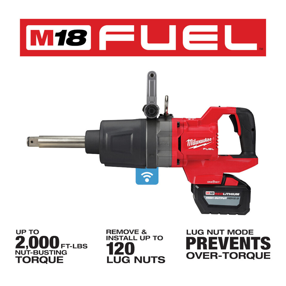 Milwaukee Tool - Cordless Impact Wrench: 18V, 1″ Drive, 1,200 RPM -  98947013 - MSC Industrial Supply