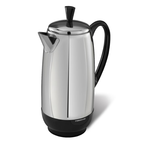 FARBERWARE® 2-12 Cup Electric Percolator, Stainless Steel, FCP412