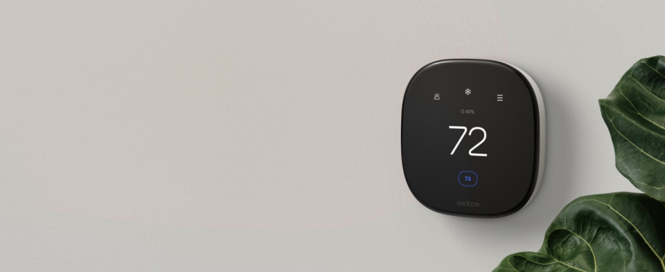 960 Ecobee &Lt;H1&Gt;Ecobee Smart Thermostat Enhanced - Programmable, Touch-Screen, Wi-Fi - Black&Lt;/H1&Gt; Https://Www.youtube.com/Watch?V=Skphqstoy20 Enhanced Smart Programmable Touch-Screen Wi-Fi Thermostat With Alexa, Apple Homekit And Google Assistant Gives You Automatic Energy Savings And Adapts To Your Lifestyle By Adjusting Temperature Based On Occupancy, Suggesting Schedule Changes, And Optimizing Your Energy Savings. Eco+ Comes With Features That Automatically Turn Temperatures Down When You'Re Away Or Asleep. Works With Your Smart Device Or Apple Watch And Connects To Your Smart Home System Like Apple Homekit, Amazon Alexa, Google Assistant, Smartthings, And Ifttt. Trusted By Experts And Made For The Planet, Smart Thermostat Enhanced Delivers Unparalleled Comfort And Savings &Lt;H5&Gt;We Also Provide International Wholesale And Retail Shipping To All Gcc Countries: Saudi Arabia, Qatar, Oman, Kuwait, Bahrain.&Lt;/H5&Gt; Ecobee Smart Thermostat Enhanced Ecobee Smart Thermostat Enhanced - Black
