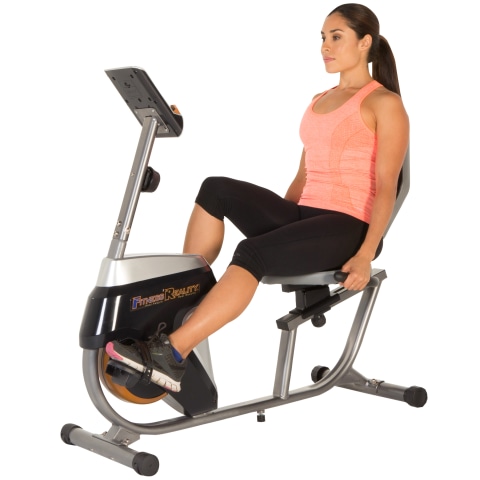 Fitness Reality R4000 Magnetic Tension Recumbent Bike with Workout